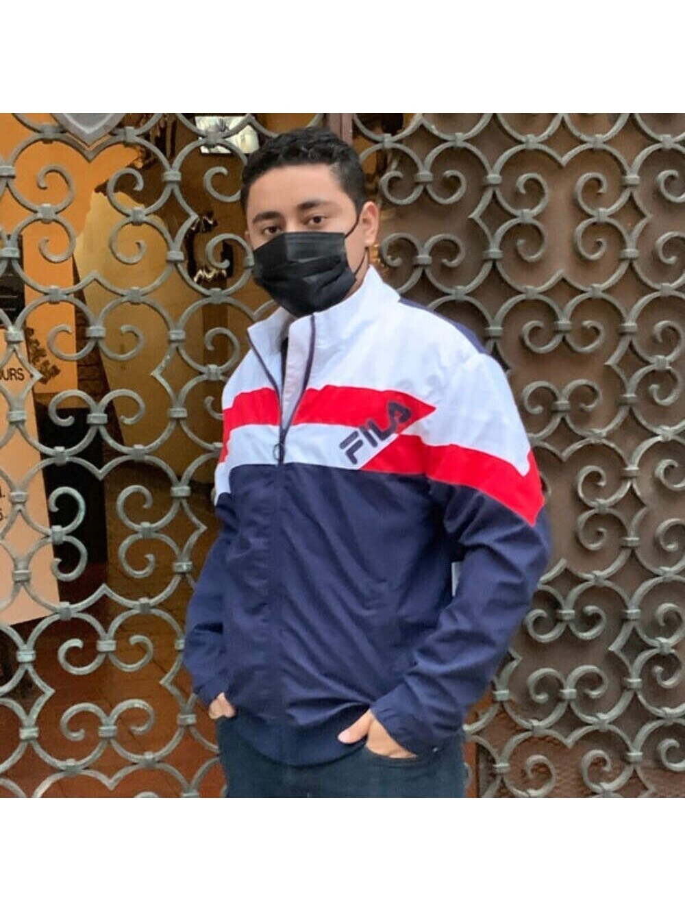 Men's Fila Navy | White | Red Slade Track Jacket NWT